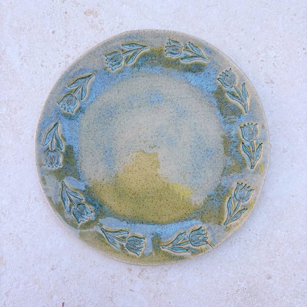 Seconds - Tulip Plate in Green Tea